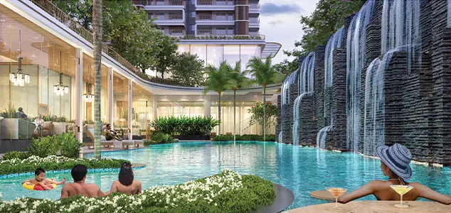 CRC Maesta outdoor swimming pool